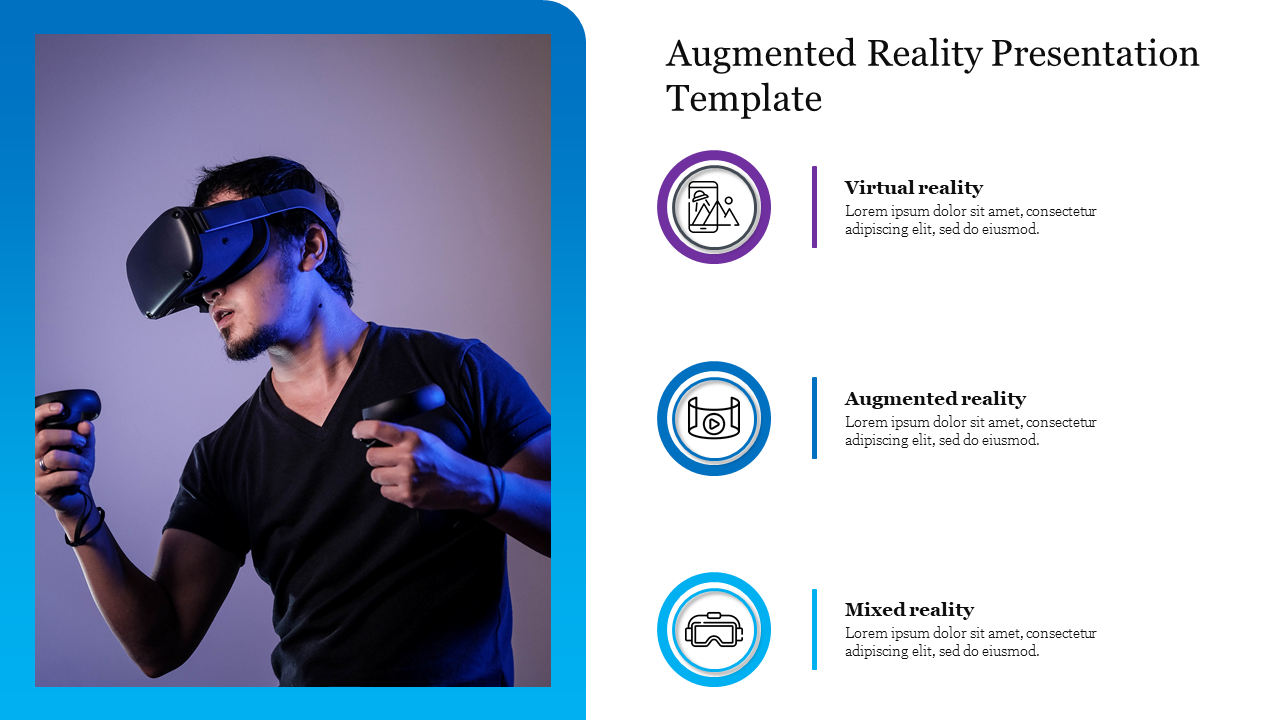 Portfolio Augmented Reality Presentation Template Slide